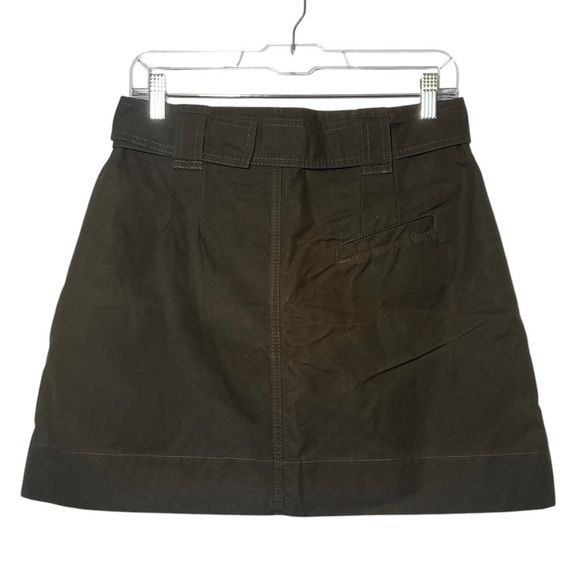 Barbour x GANNI Khaki Mini Skirt NWT SIze US 8 - Picture 2 of 9